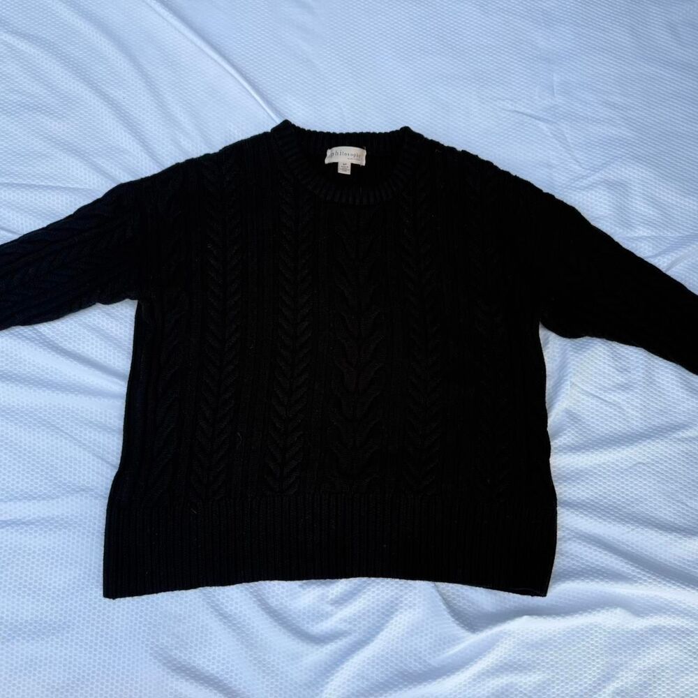 Philosophy Women's Black Sweatshirt